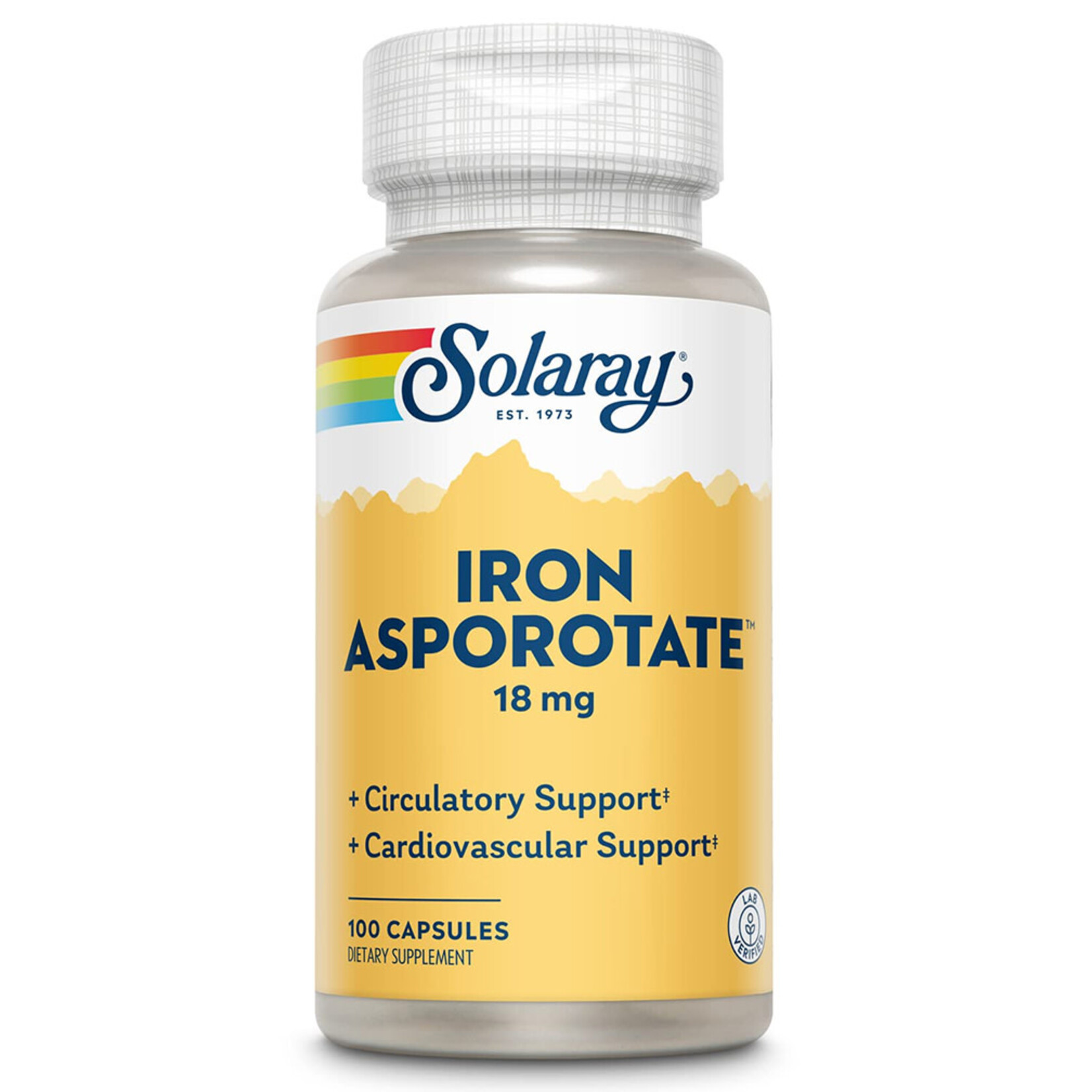 Solaray Iron Asporotate (100caps) Solaray