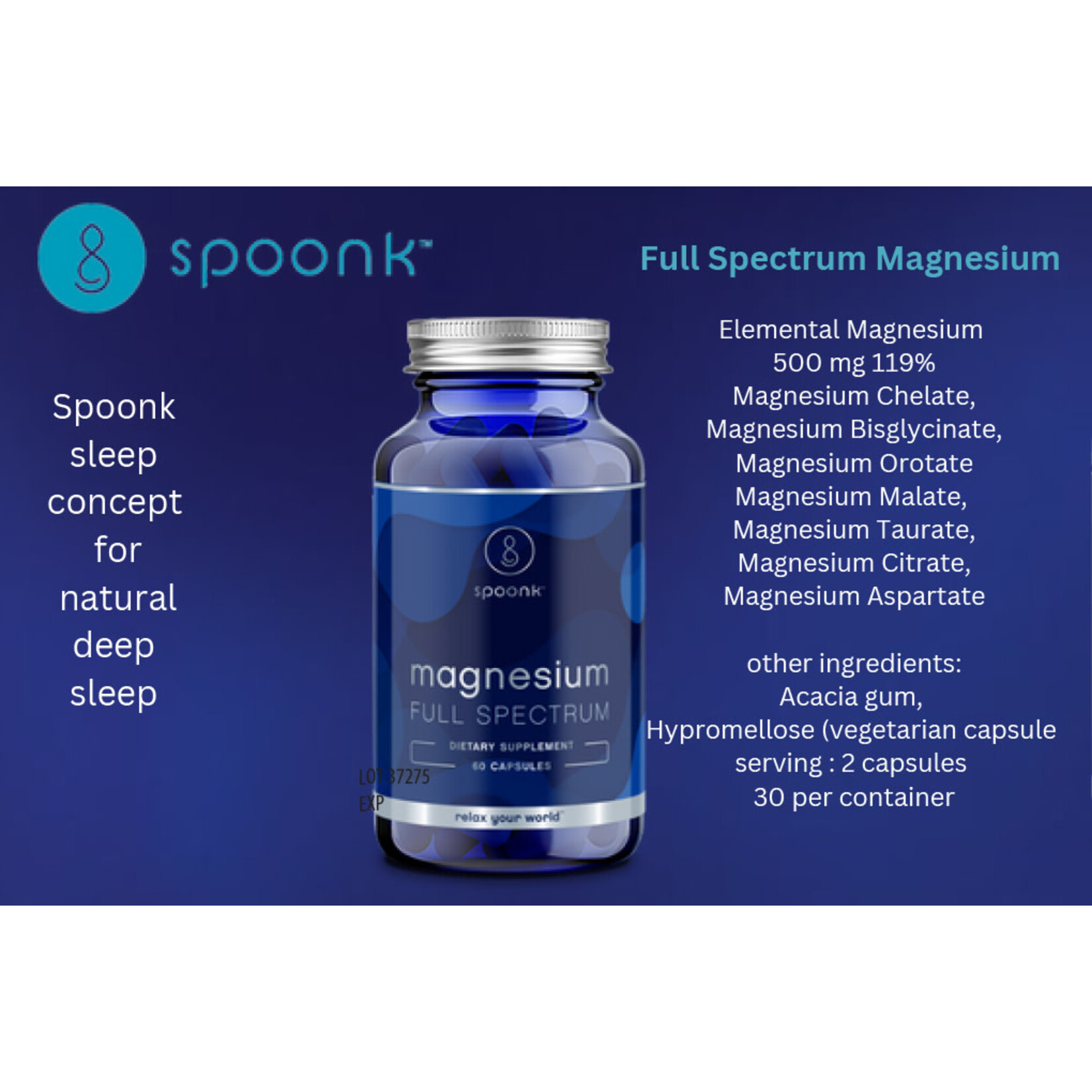 Spoonk Magnesium (60caps) Spoonk