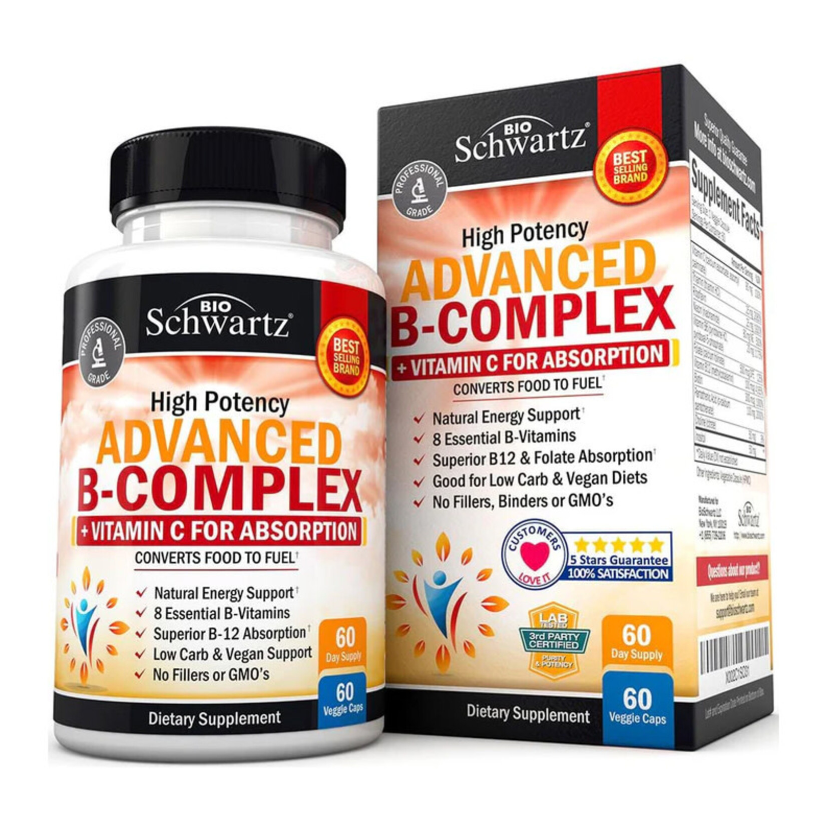 BioSchwartz Advanced B-Complex (60caps) BioSchwartz