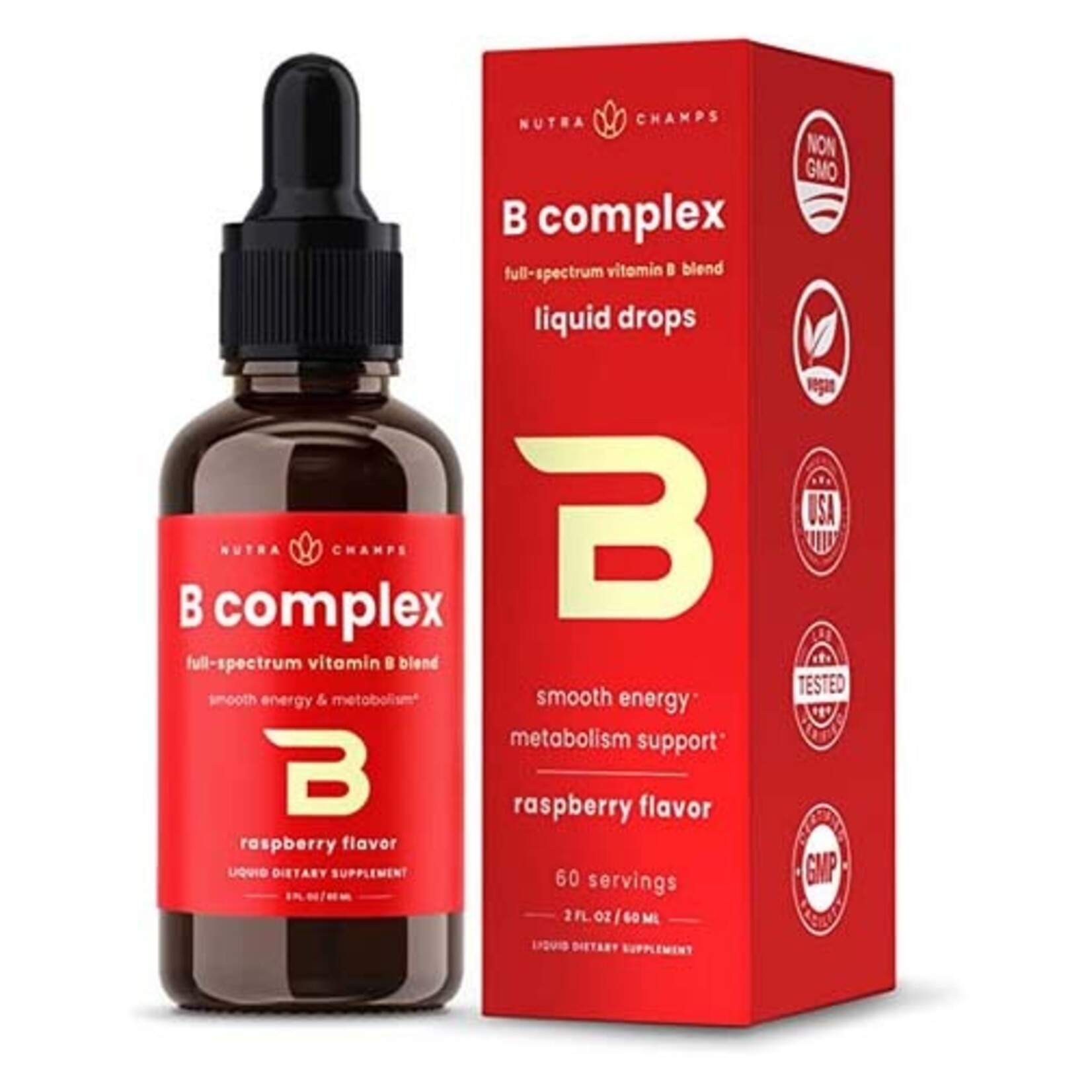 Nutra Champs B Complex Liquid Drops (2oz) Nutra Champs