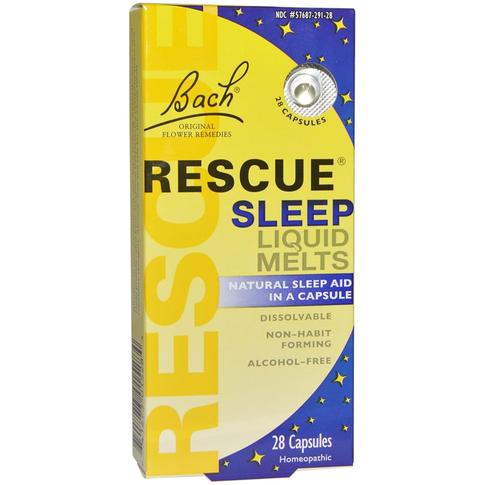 Bach Rescue Sleep Liquid Melts (28caps) Bach