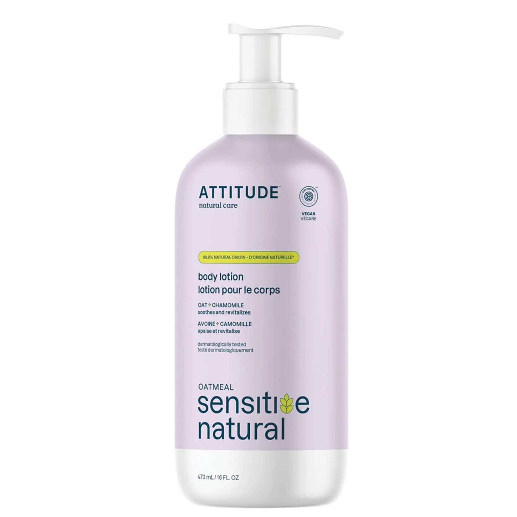 Attitude Sensitive Skin Body Lotion Chamomile (16oz) Attitude