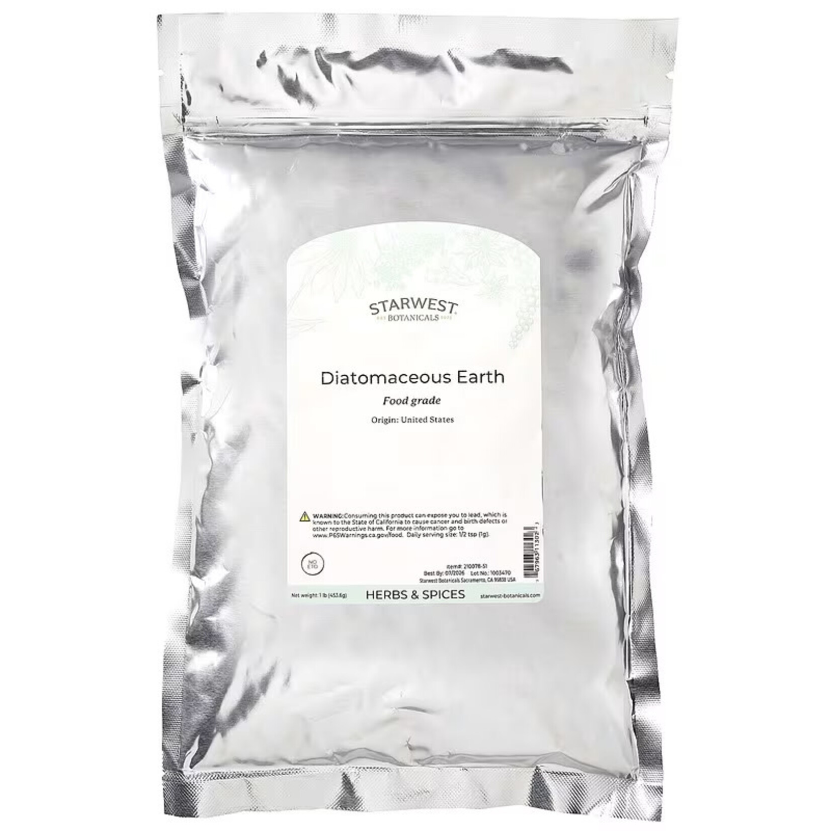 Starwest Diatomaceous Earth (1lbs) Starwest