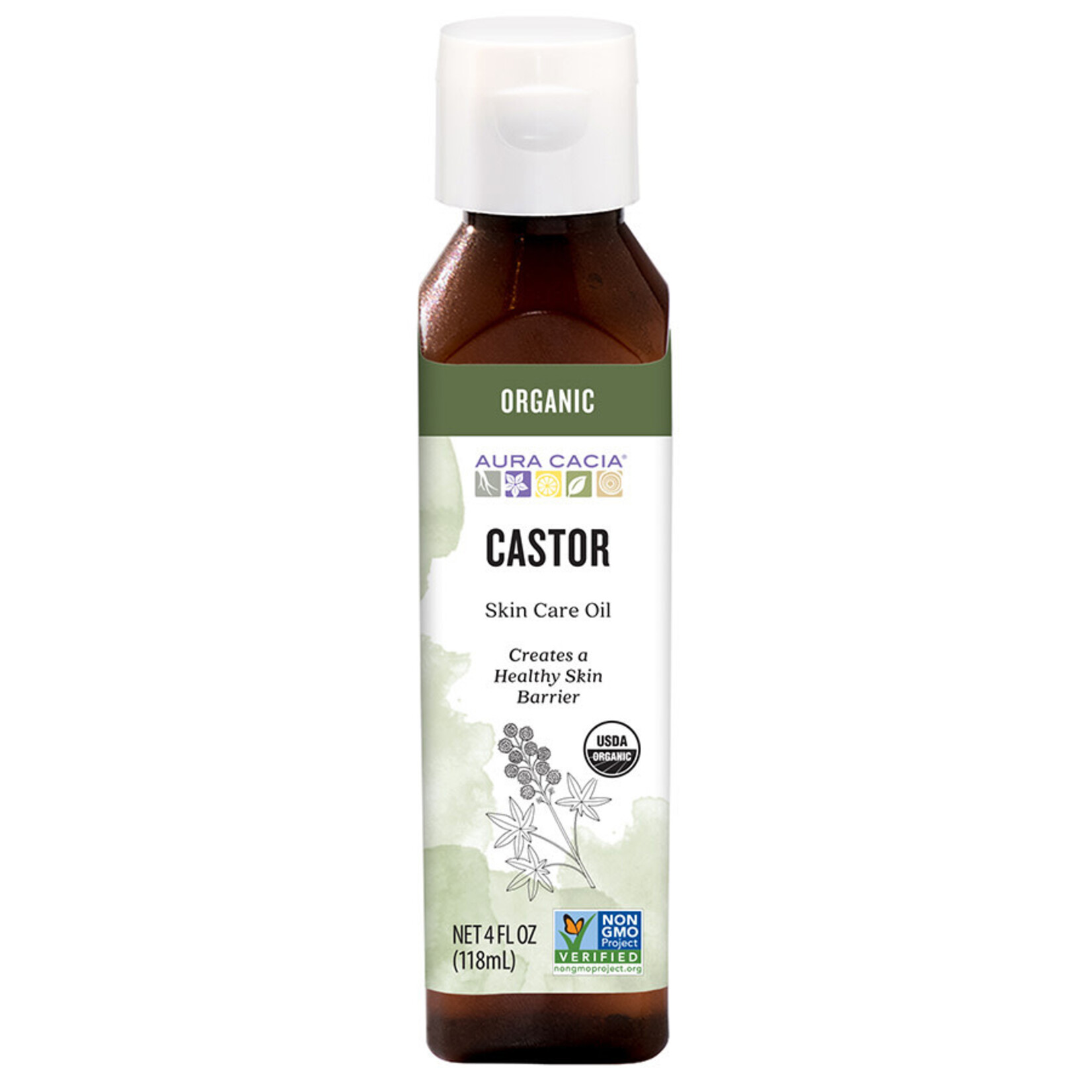 Aura Cacia Organic Castor Oil (4oz) Aura Cacia