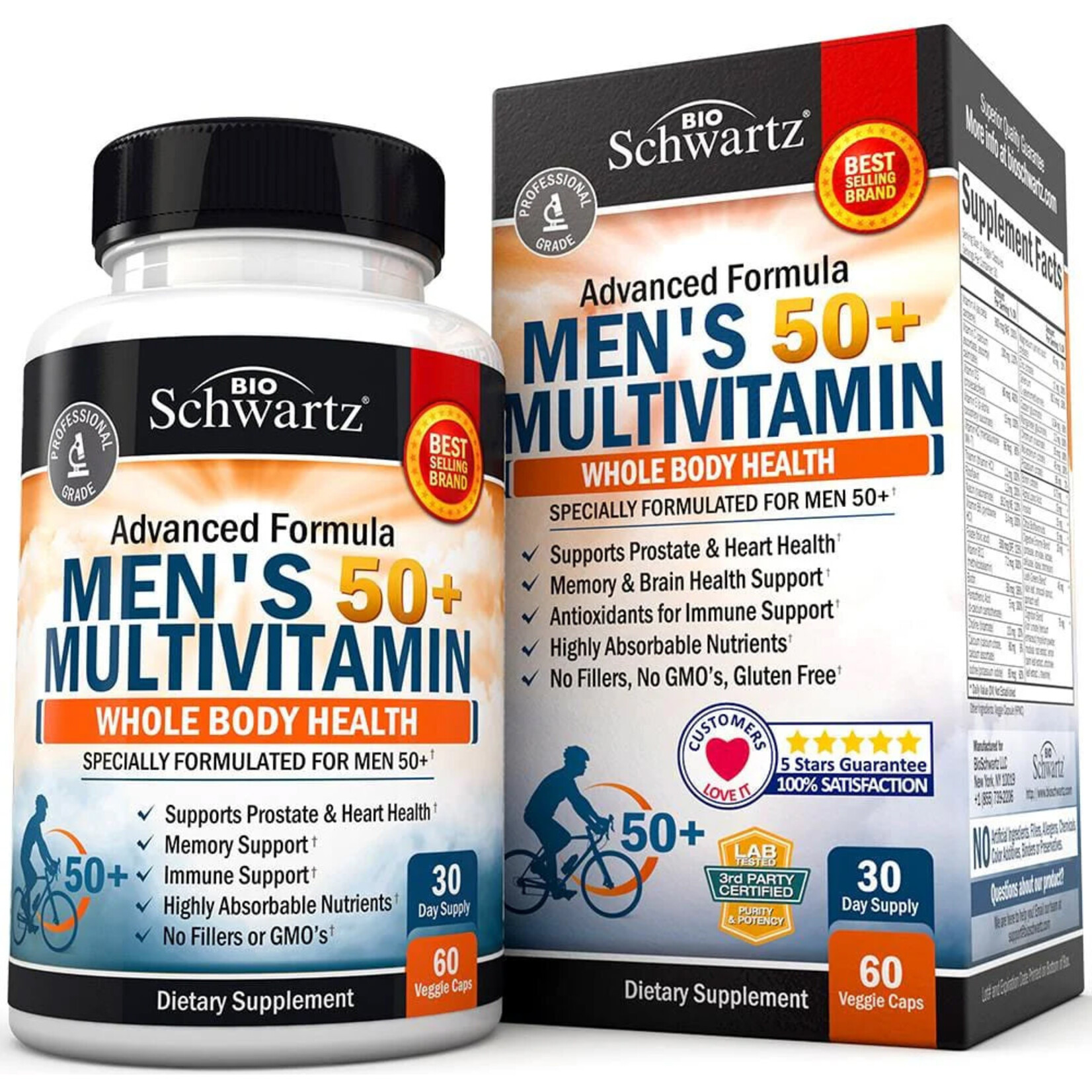 BioSchwartz Men's 50+ Multivitamin (60vcaps) BioSchwartz