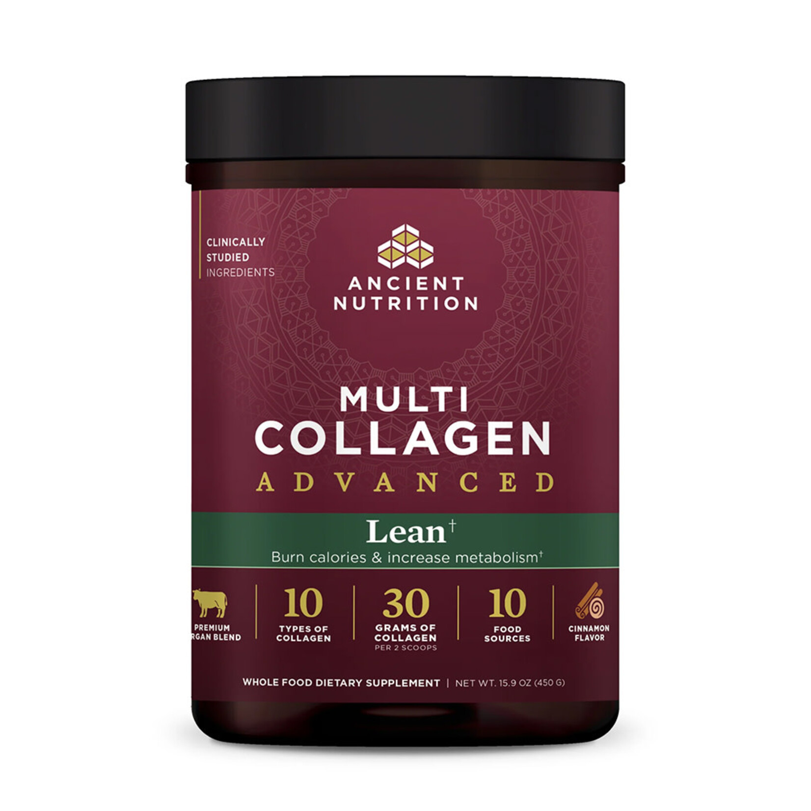 Ancient Nutrition Multi Collagen Advanced Lean Cinnamon (15.9oz) Ancient Nutrition