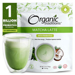 Organic Traditions Matcha Latte w/Probiotics (5.3oz) Organic Traditions