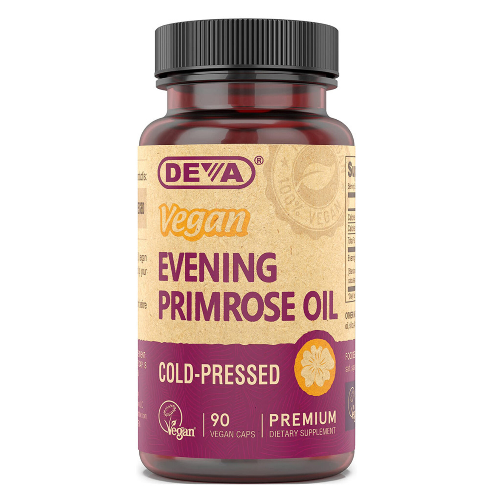 Deva Evening Primrose Oil Vegan (90vcaps) Deva