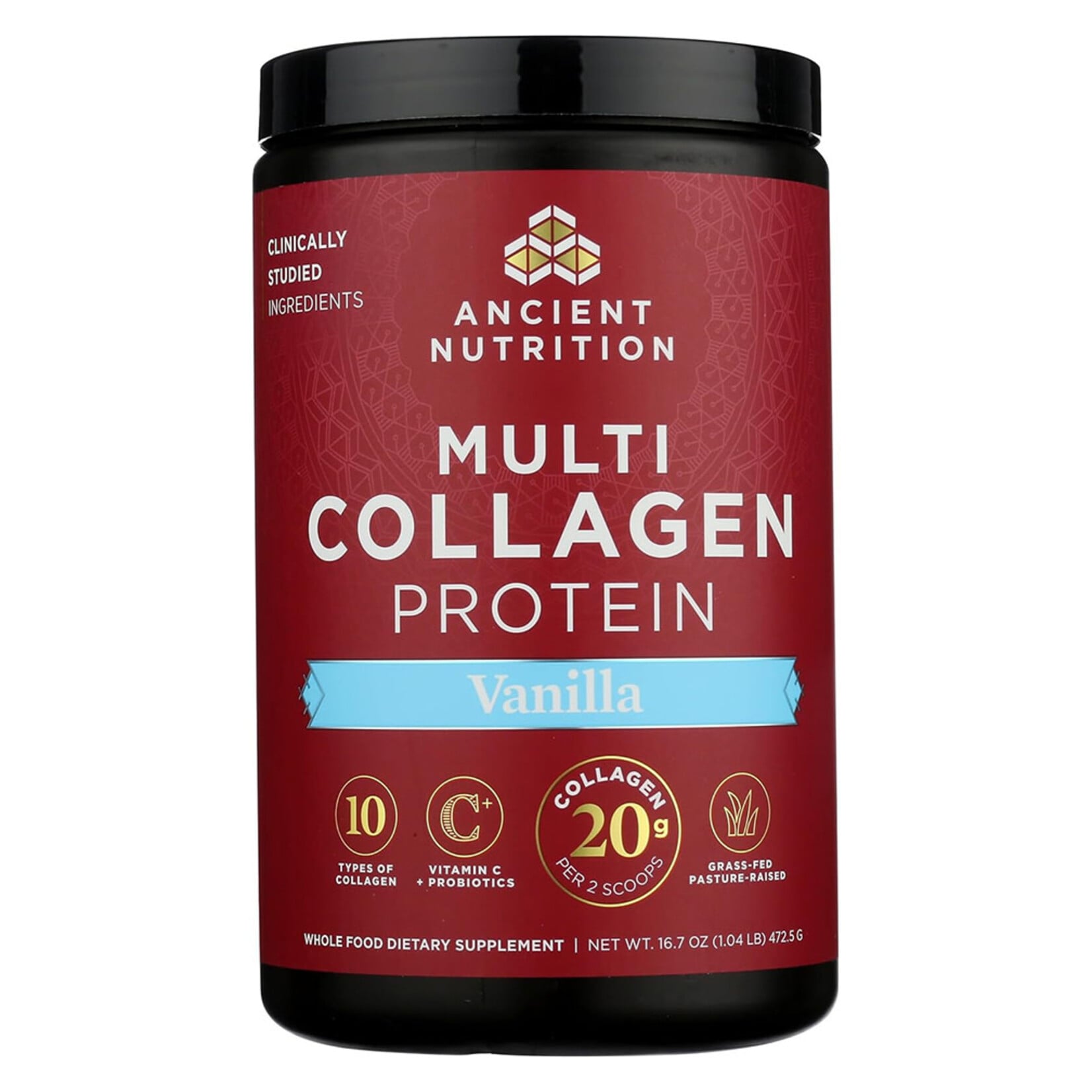 Ancient Nutrition Multi Collagen Complex Vanilla (16.7oz) Ancient Nutrition
