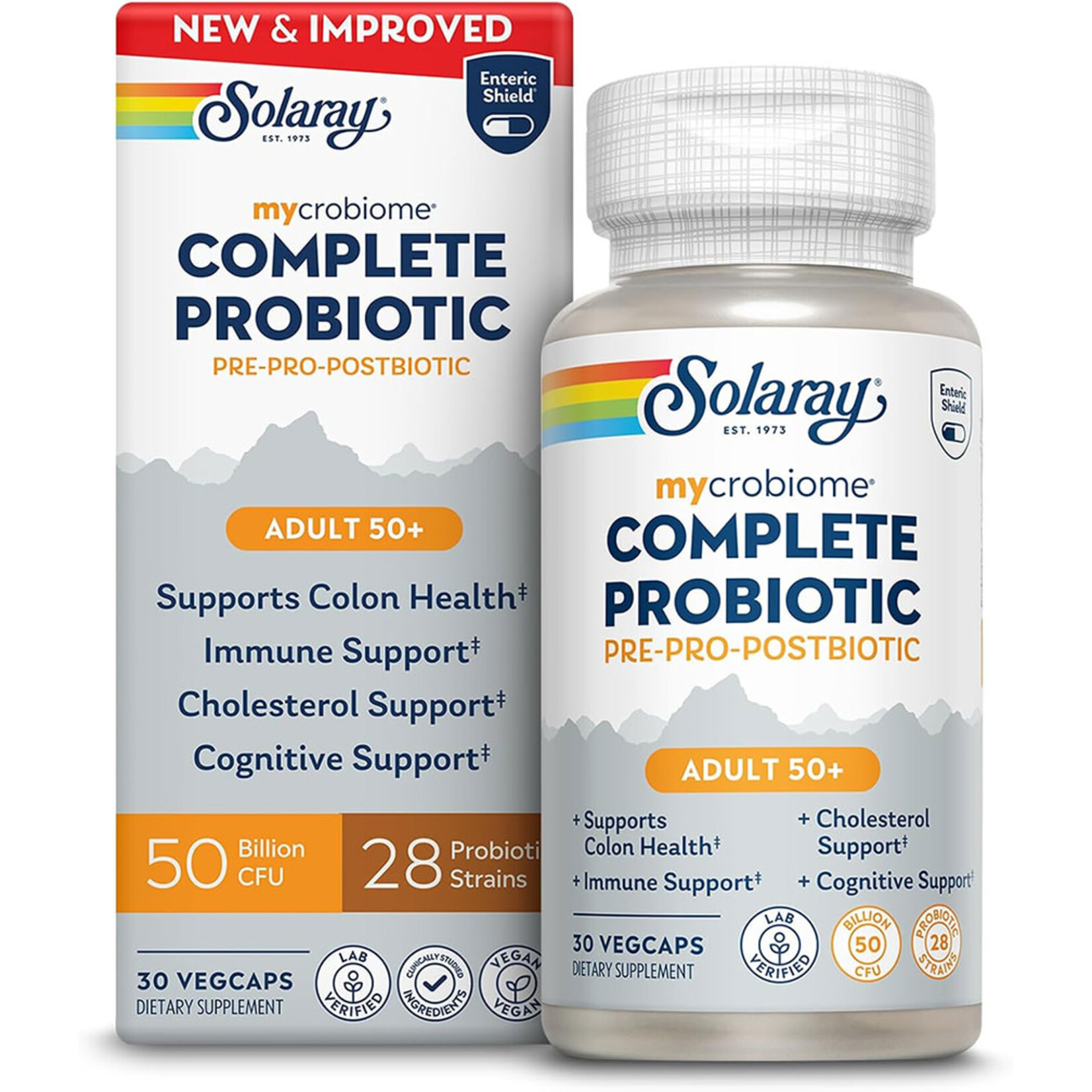 Solaray Mycrobiome Complete Adult 50+ (30vcaps) Solaray