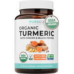 Pure Co Organic Turmeric w/Ginger & Black Pepper (60vcaps) Pure Co