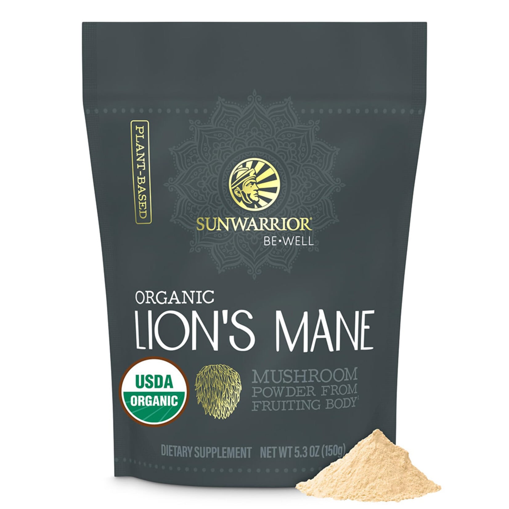 Sunwarrior Organic Lion's Mane Mushroom Powder (5.3oz) Sunwarrior