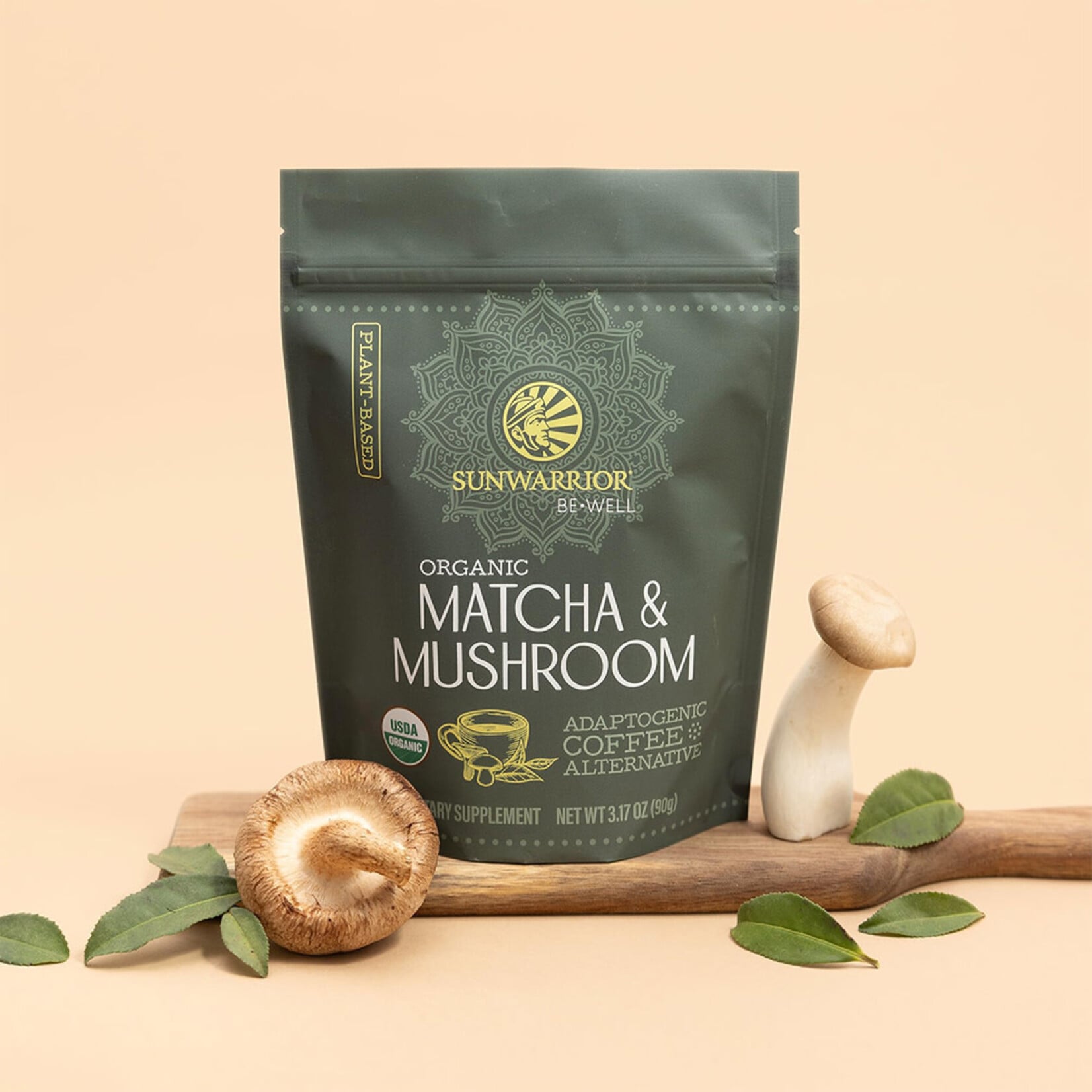 Sunwarrior Organic Matcha & Mushroom (3.17oz) Sunwarrior