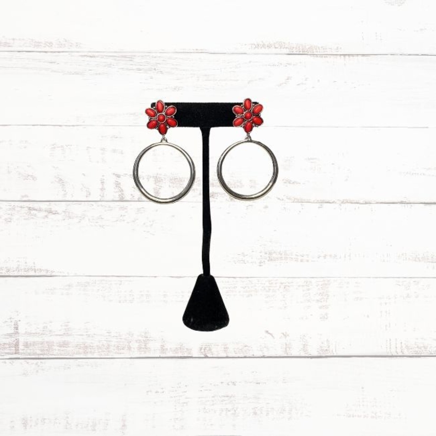 West & Co Red Blossom + Hoop Post