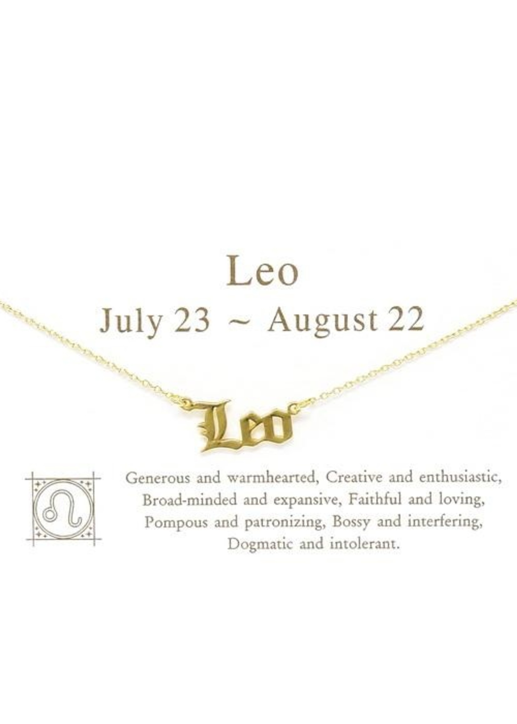 Gold Zodiac Necklace