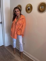 Neon Orange Over Sized Jacket