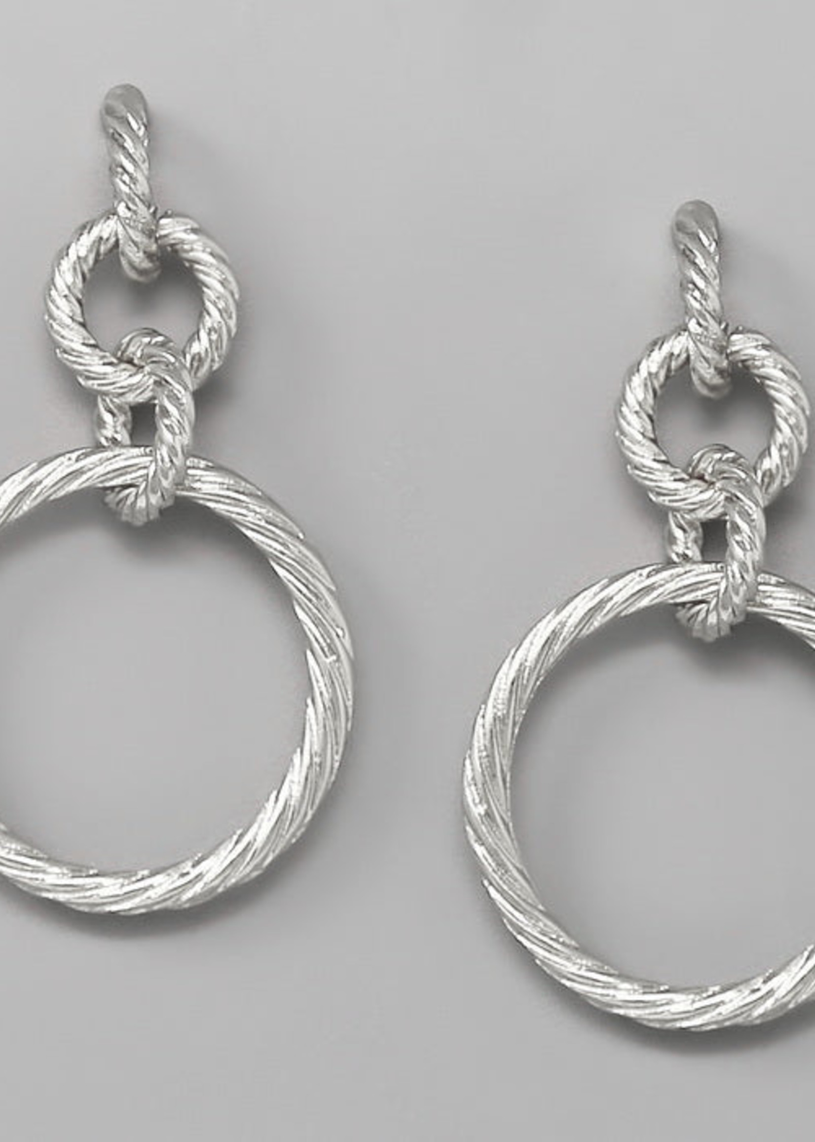 Rope Drop Hoop Earrings