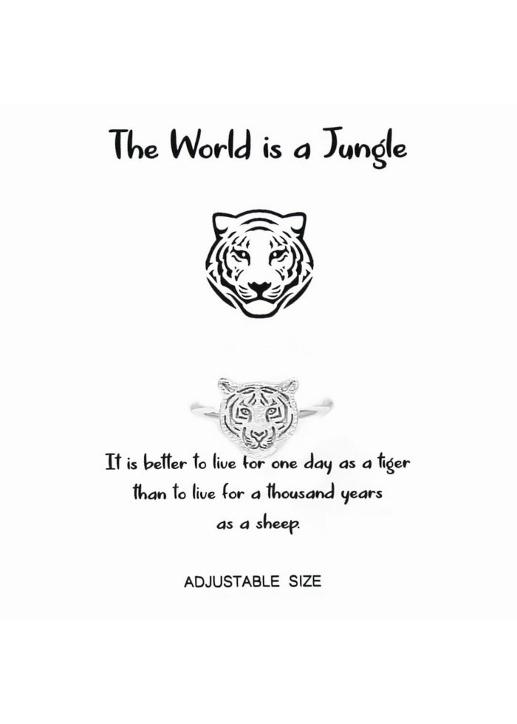 The World is A Jungle- Lion Ring