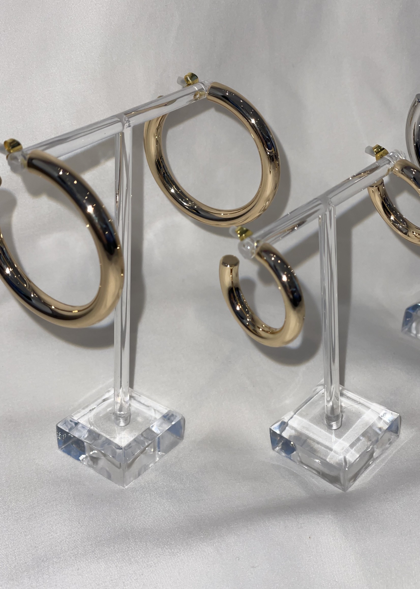 Gold Dipped Tube Hoops