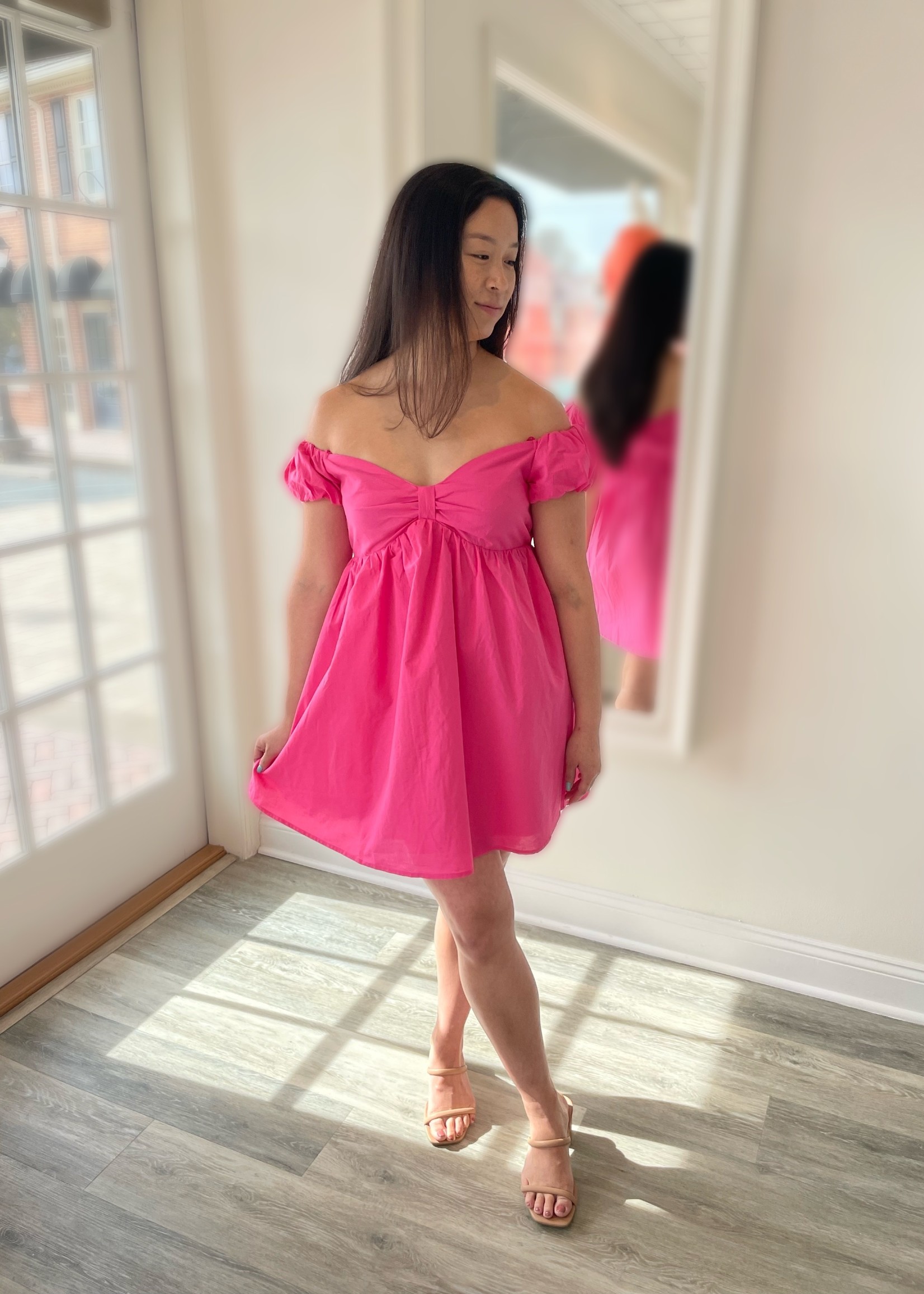 Pink garden hotsell party dress