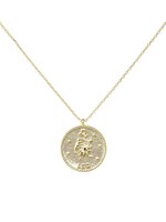 Gold Zodiac Pendent Necklace