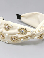 Flower and Pearl Headband