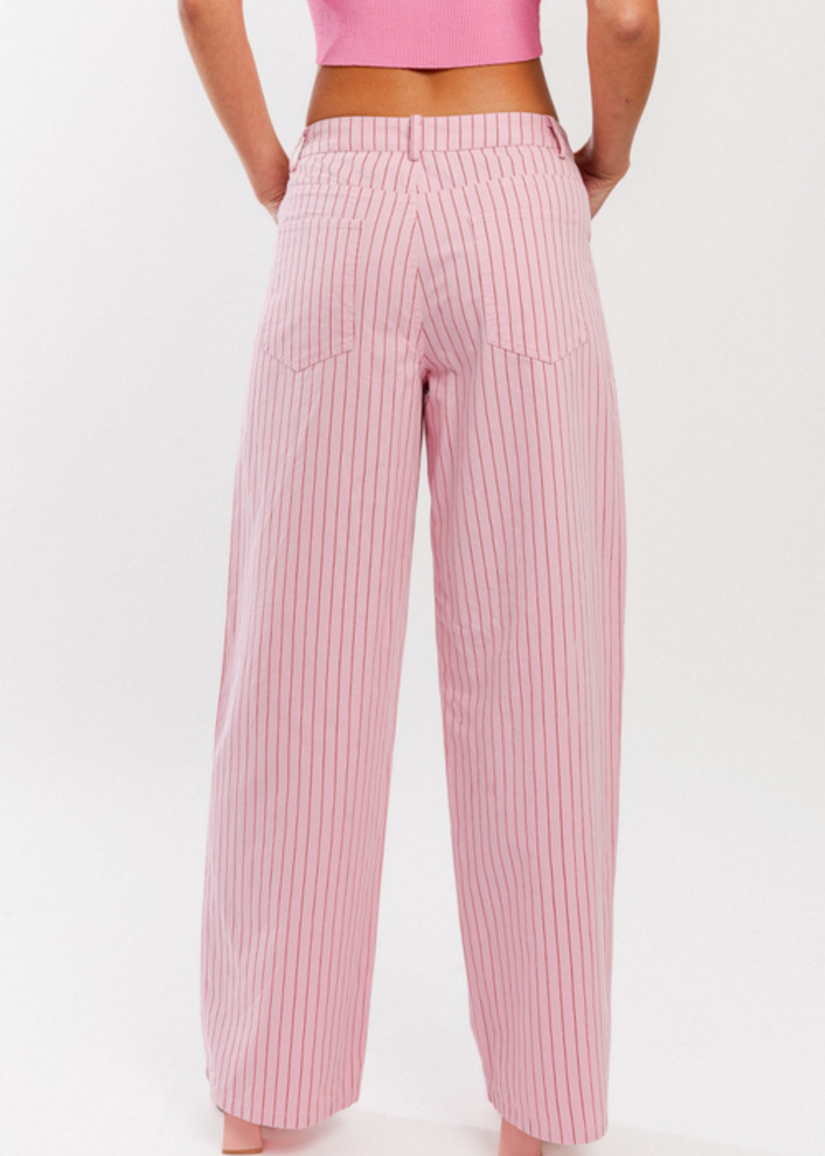 Pink Pin Stripe Pants