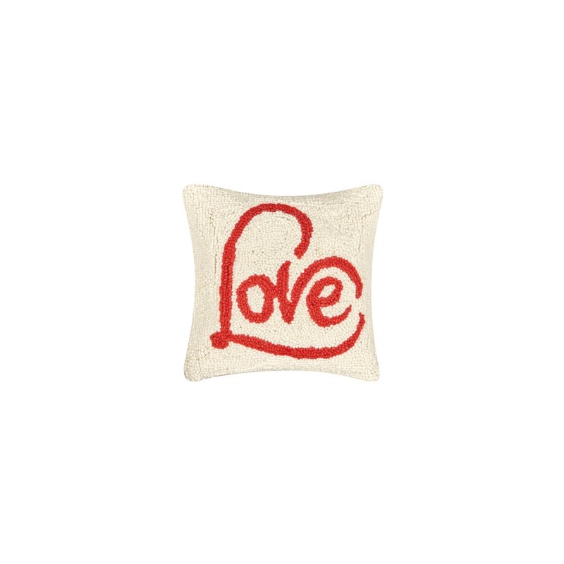 Peking Handicraft Love Heart Hook Pillow