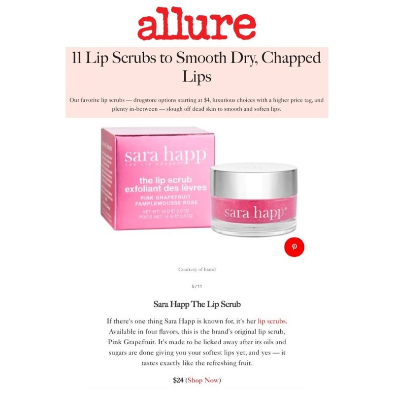 Sara Happ Pink Grapefruit Lip Scrub