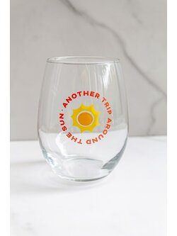 Love, Charlie Merch Another Trip Around the Sun Wine Glass
