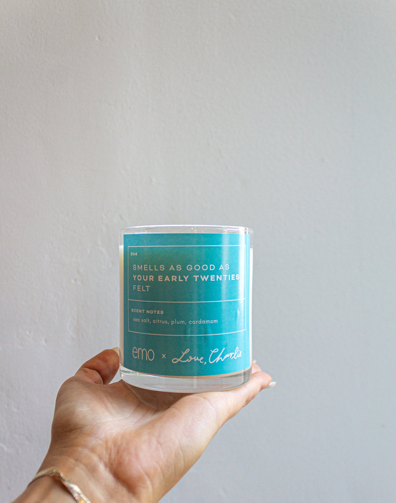 Love, Charlie Merch Smells As Good As Your Early Twenties Felt Candle