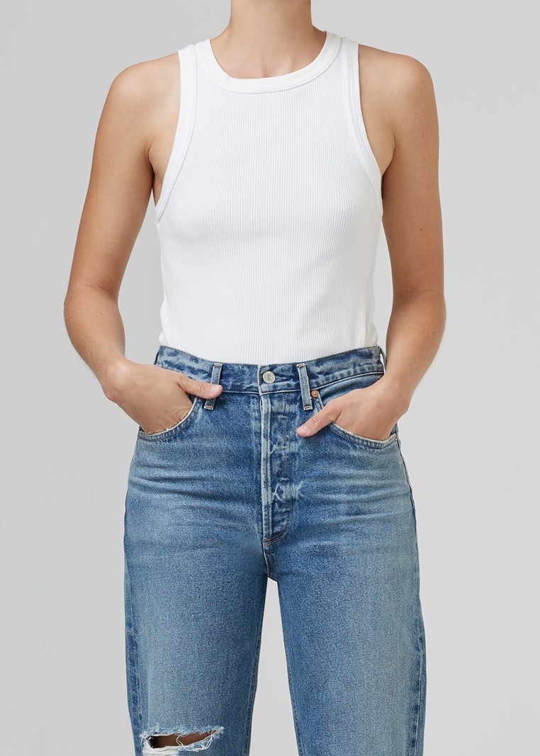 White cropped tube top Subdued, Women's Fashion, Tops, Sleeveless on  Carousell