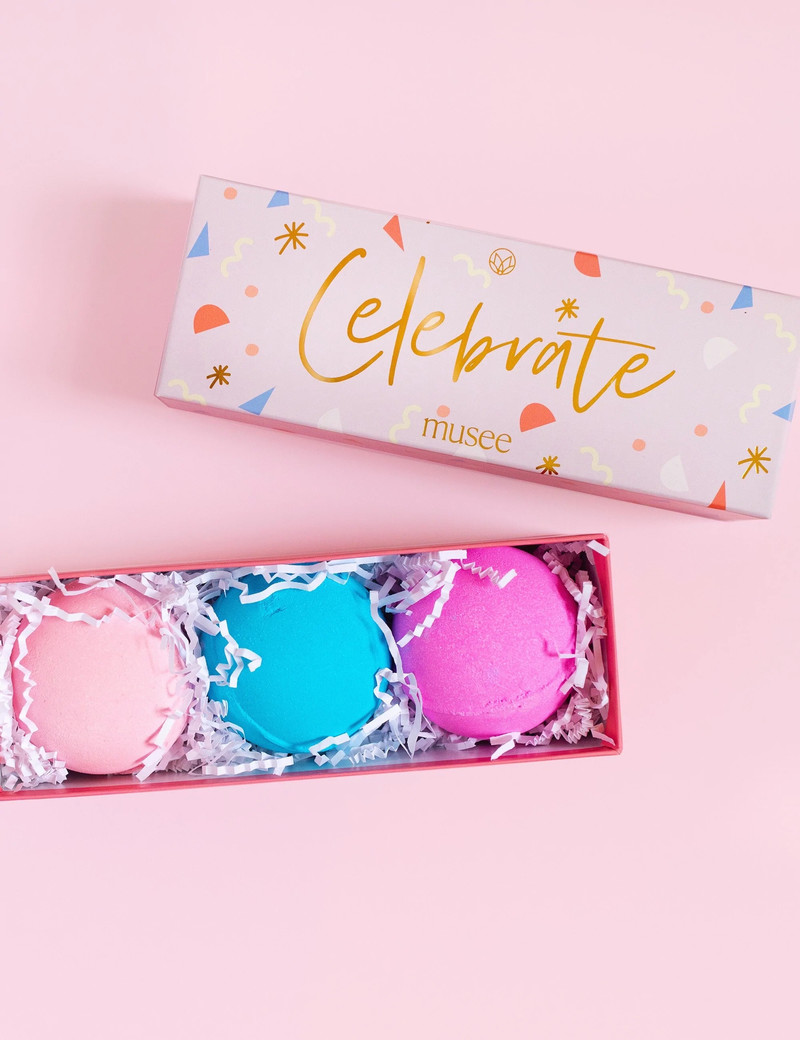 Musee Celebrate 3 Bath Bomb Balm Set