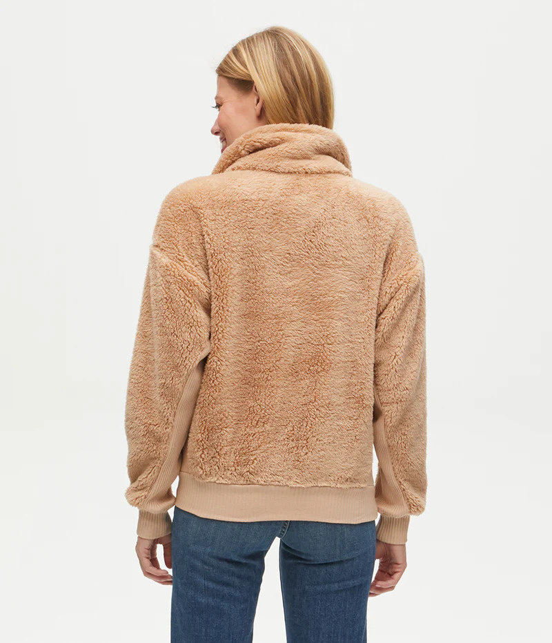 Michael Stars Robby Pullover Double Face Sherpa