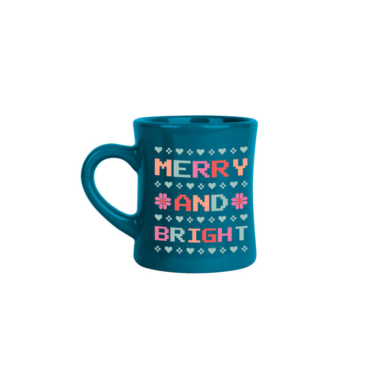 Talking Out of Turn Merry and Bright Diner Mug