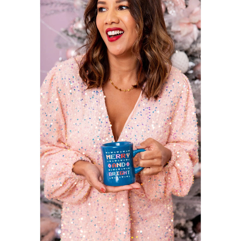 Talking Out of Turn Merry and Bright Diner Mug