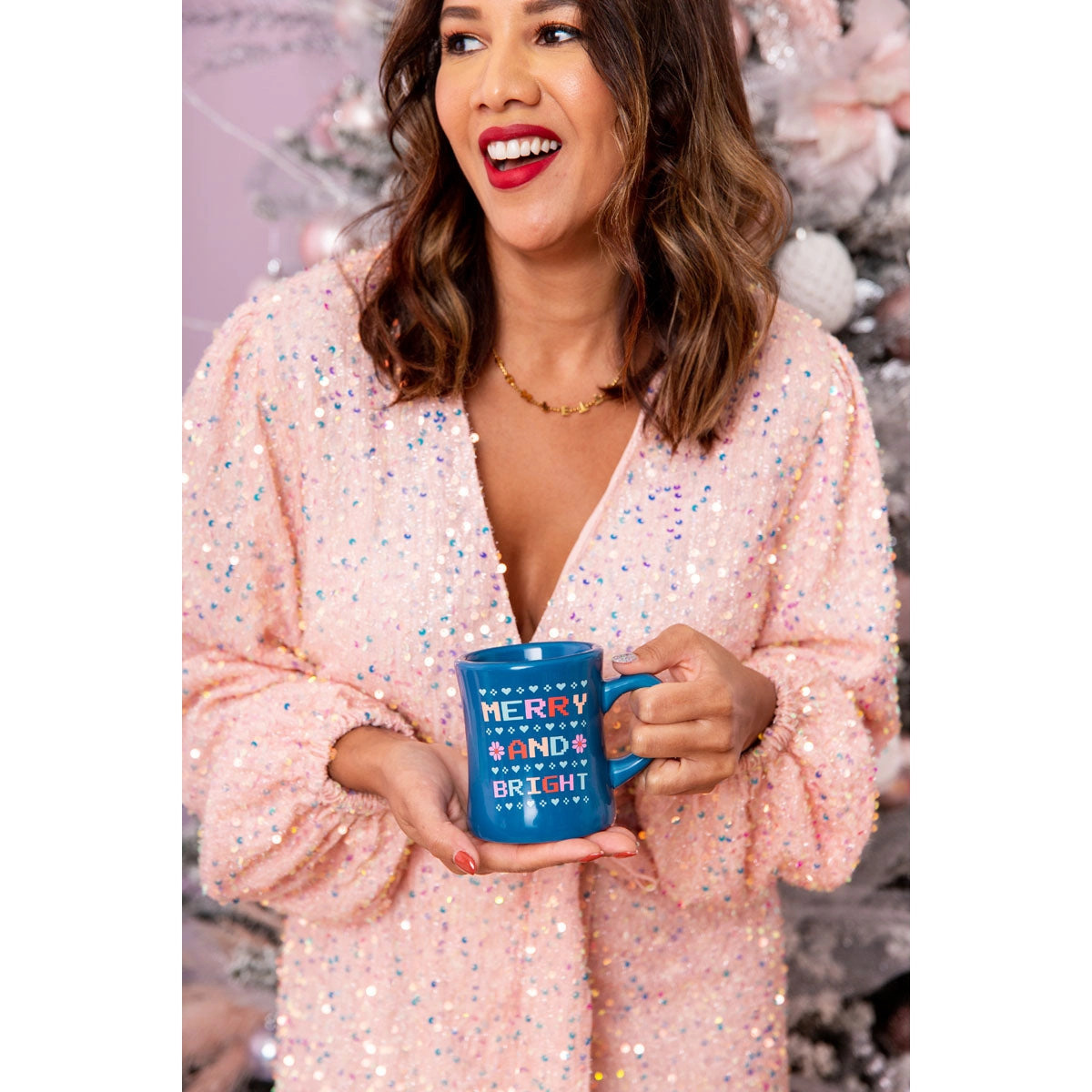 Talking Out of Turn Merry and Bright Diner Mug