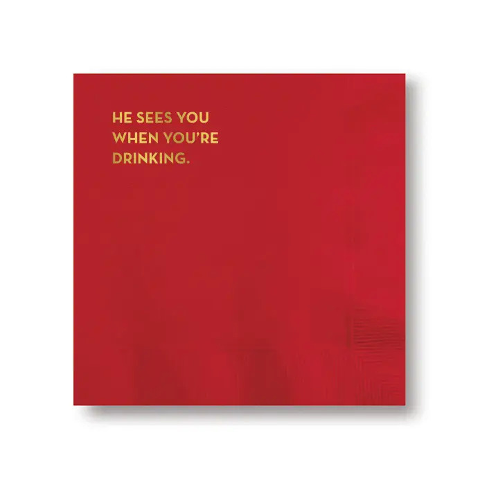Sapling Press He Sees You Napkins