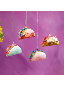 Glitterville Taco Ornament