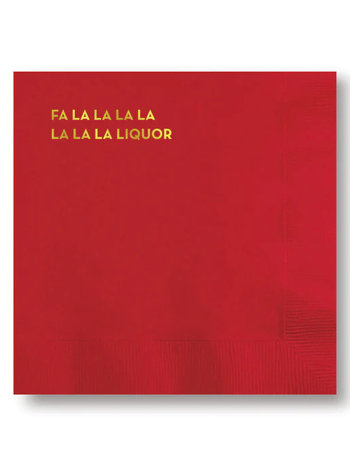 Sapling Press Fa La La Liquor Cocktail Napkins