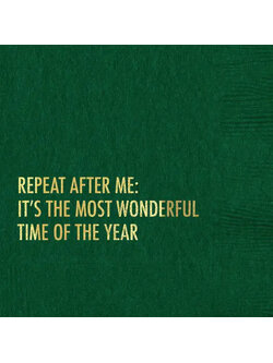 Pretty Alright Goods Most Wonderful Time of the Year Cocktail Napkin