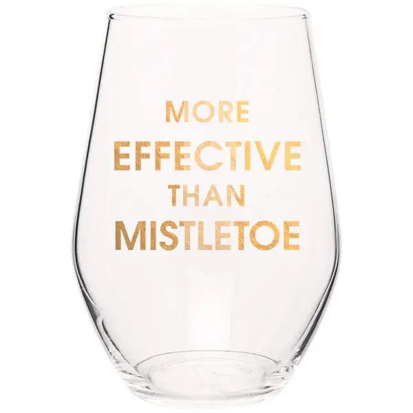 Chez Gagne More Effective Than Mistletoe Wine Glass