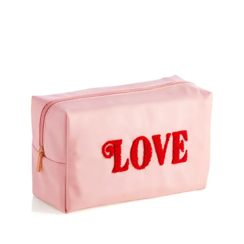 Shiraleah Cara LOVE Cosmetic Pouch Blush