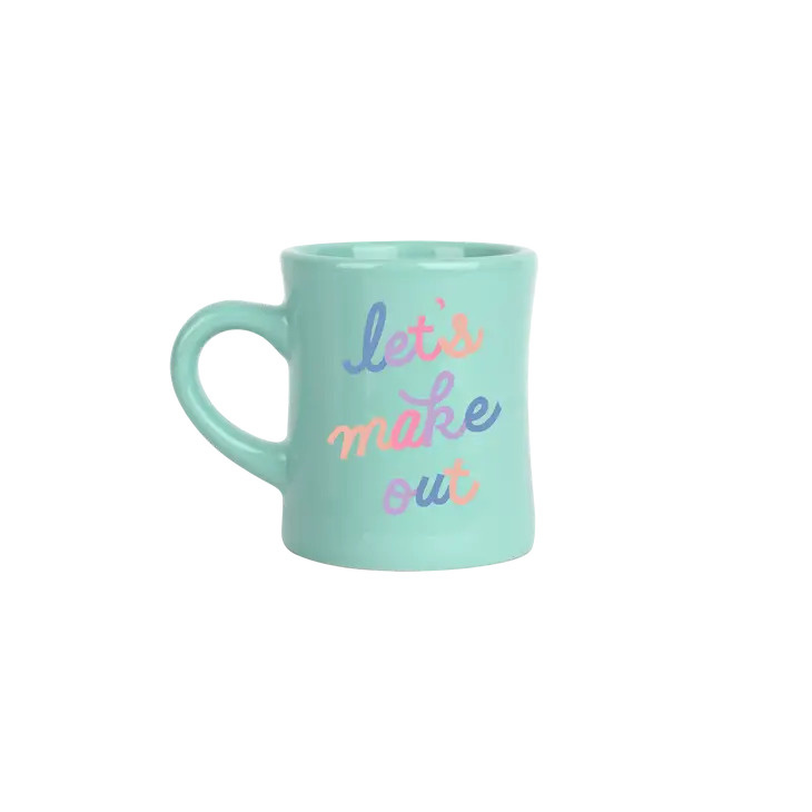 Talking Out of Turn Let's Make Out Diner Mug