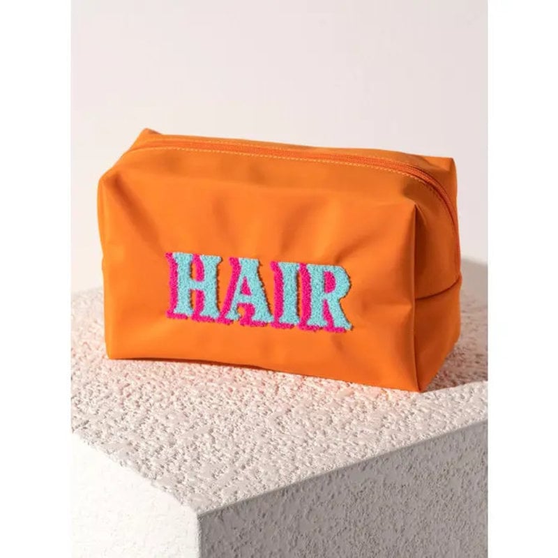 Shiraleah Joy "Hair" Zip Pouch Orange
