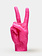 54 Celsius Peace Sign Candlehand Pink