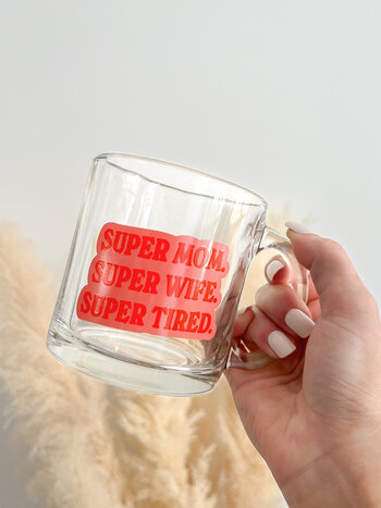 Love, Charlie Merch Super Mom Mug