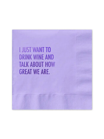 Pretty Alright Goods Wine & Great Cocktail Napkins