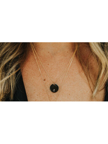 Vo Jewelry Peace Disc Charm Necklace