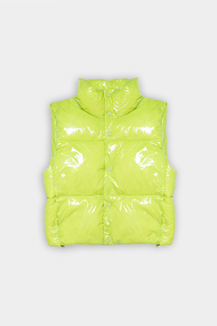 Pinko, Down Vest, Lime Yellow, S